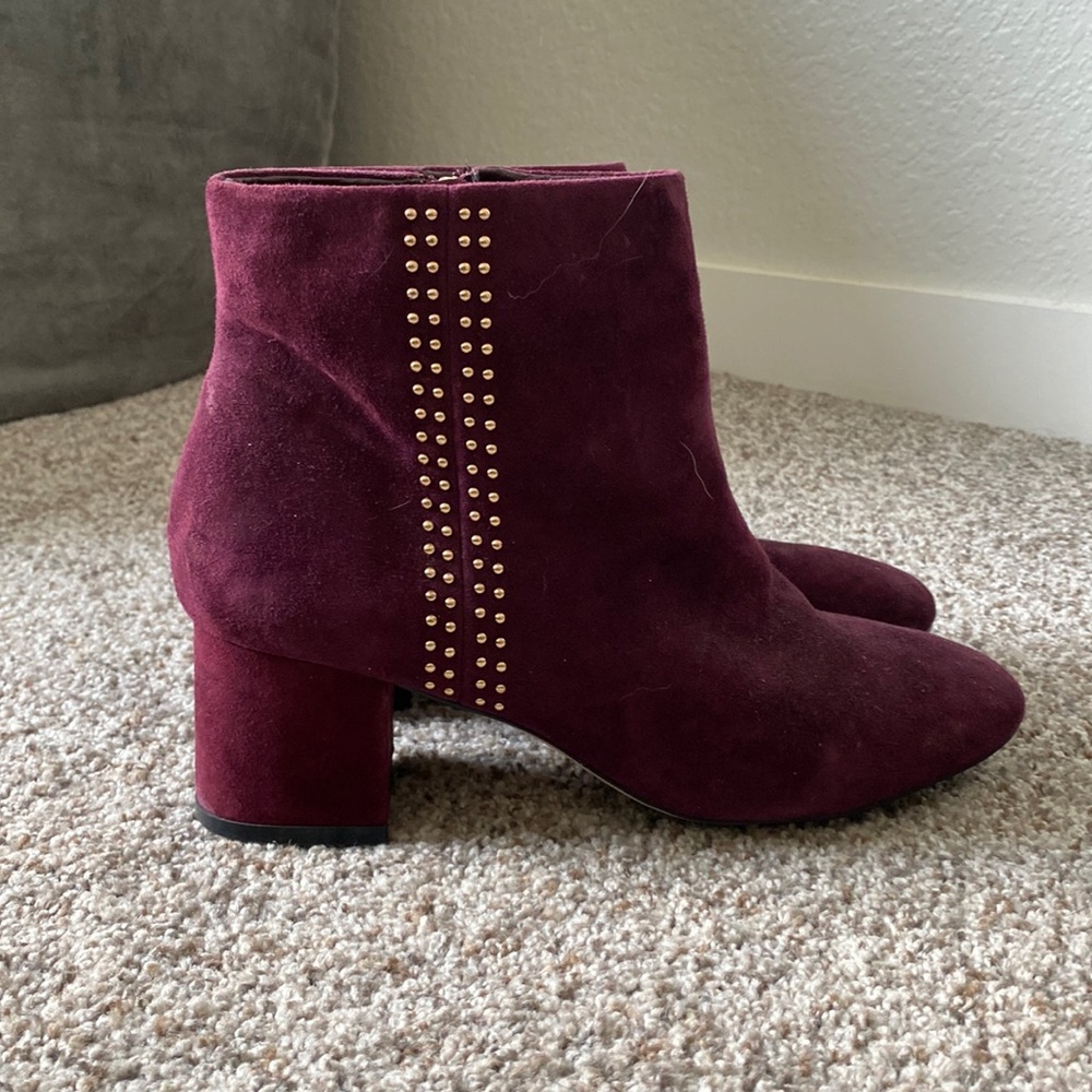 White House Black Market Purple Booties